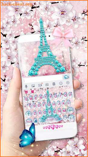 Girly Paris Keyboard - Girly theme screenshot