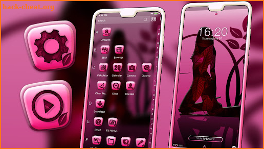 Girly Shadow Launcher Theme screenshot