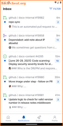 GitHub screenshot