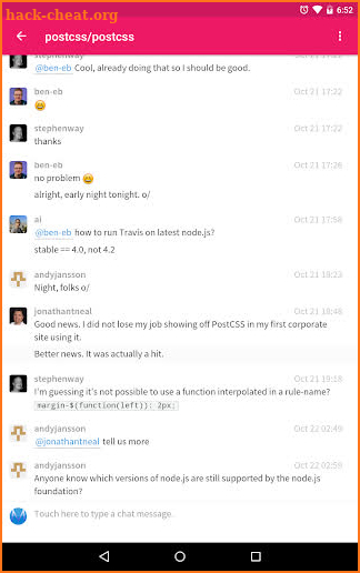 Gitter: Chat for GitLab, GitHub & more screenshot