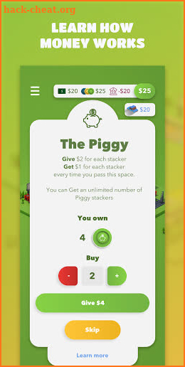 Give-Get Financial Board Game screenshot