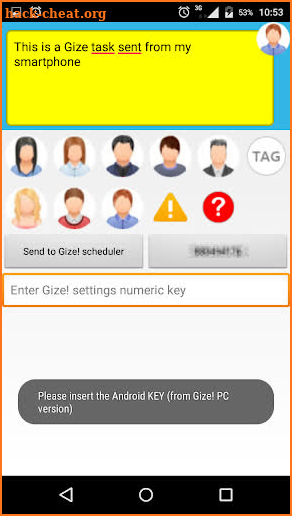 Gize! for Android (send tasks to Gize! for PC) screenshot