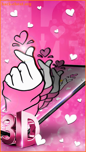 Glamorous Pink Love Sign screenshot