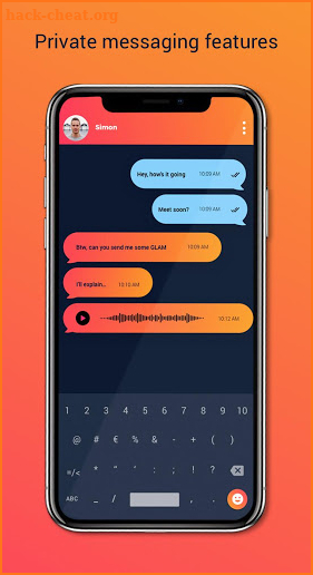Glamster | The All-In-One Smart Messaging DApp! screenshot
