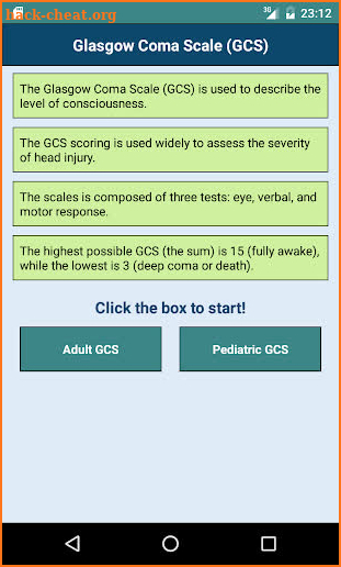 Glasgow Coma Scale: GCS Score, Consciousness Level screenshot