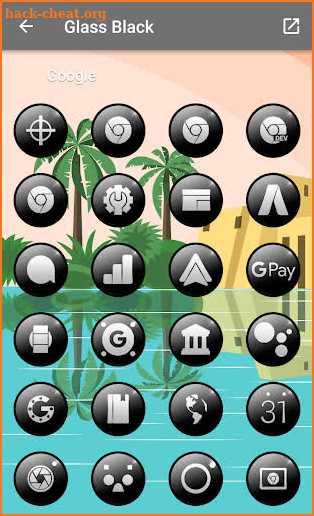 Glass Black - Icon Pack screenshot