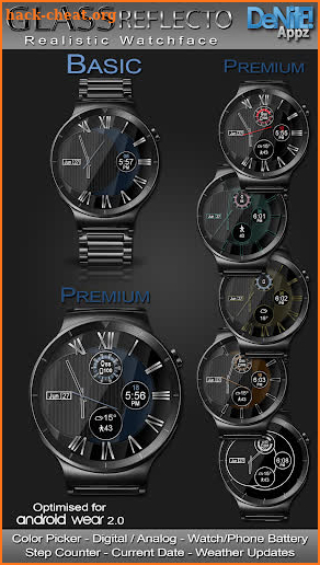 Glass Reflecto HD Watch Face screenshot