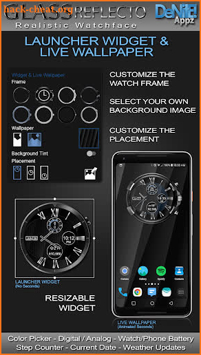 Glass Reflecto HD Watch Face screenshot