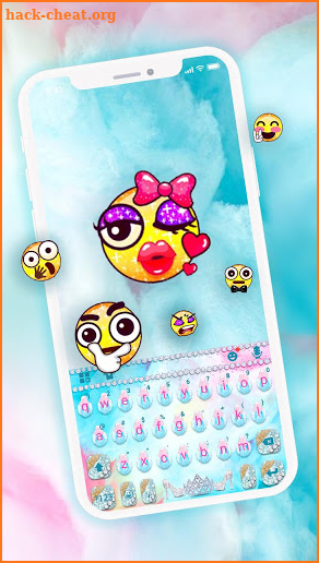 Glass Slipper Girly Keyboard Theme screenshot