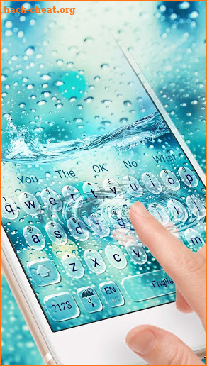Glass Water Drop Keyboard screenshot