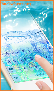 Glass Water Keyboard Theme screenshot