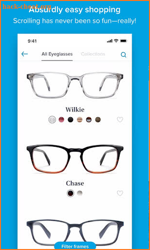 Glasses for WP screenshot