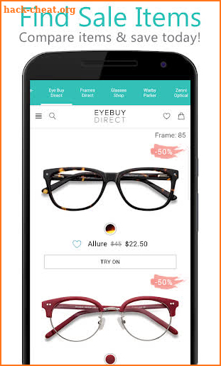 Glasses Shopping USA - Sunglasses & Eyewear screenshot