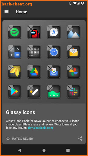 Glassy Icon Pack | For Nova Launcher and More screenshot