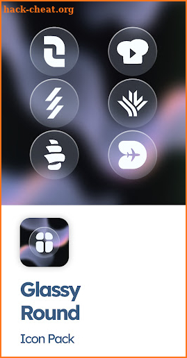 Glassy Round Icon Pack screenshot