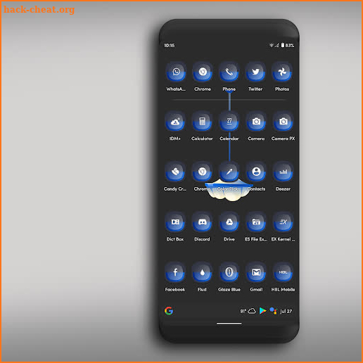 Glaze Blue Icons Pack screenshot