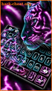 Gleamy Tiger Keyboard Theme screenshot