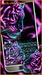 Gleamy Tiger Keyboard Theme screenshot