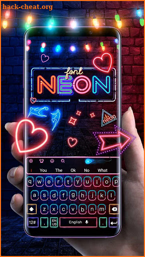 Glint Neon Keyboard screenshot