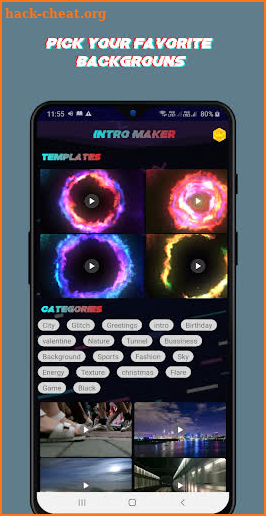 Glitch Intro Maker screenshot