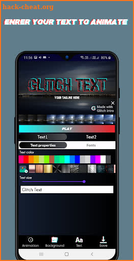 Glitch Intro Maker screenshot