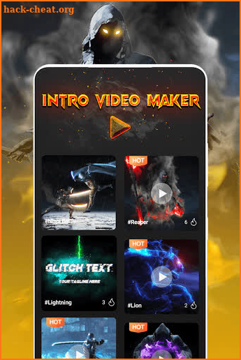 Glitch Intro Maker - Intro Video Maker screenshot