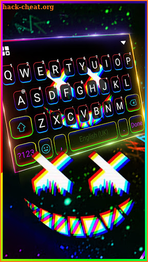 Glitch Mask Keyboard Background screenshot
