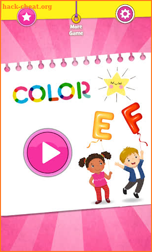 Glitter ABC Alphabet coloring game for kids screenshot