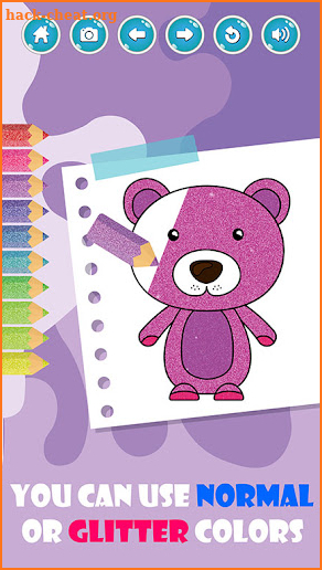 Glitter Animals -Coloring Book screenshot