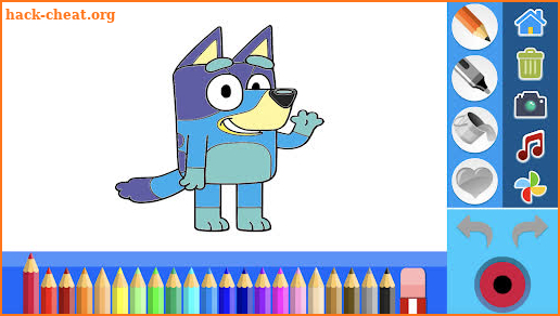 Glitter bluey Coloring Pages! screenshot
