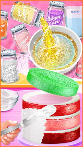 Glitter Cake - Unicorn Rainbow Food Maker screenshot