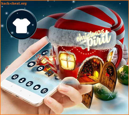 Glitter Christmas Gift House Theme screenshot