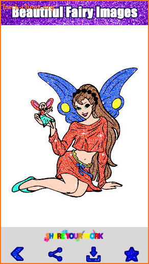 Glitter Color by Number - Relaxing Coloring Pages screenshot