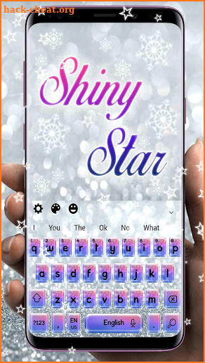Glitter Colorful Shiny Keyboard Theme screenshot