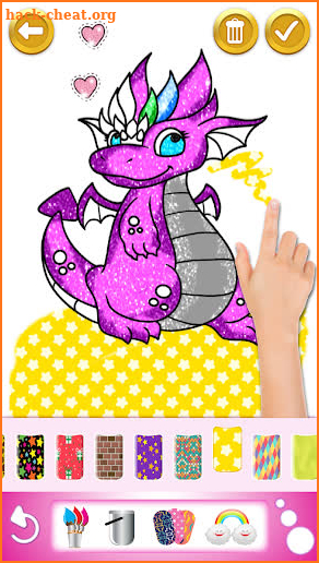 Glitter Coloring and Drawing Book for Kids screenshot