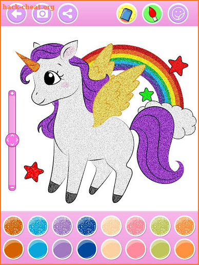 Glitter Coloring Book for Kids screenshot