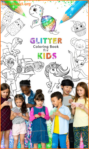 Glitter Coloring Book for Kids: Kids Games screenshot