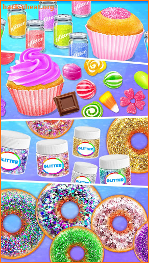 Glitter Desserts - Glitter Cupcake & Glitter Donut screenshot