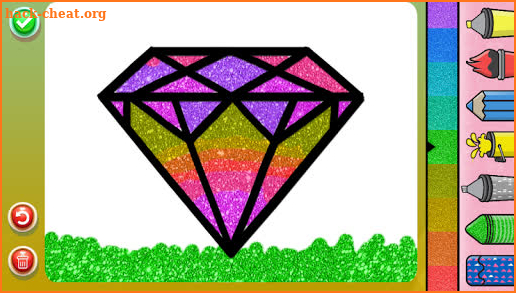 Glitter Diamond Coloring Book - Drawing Pages screenshot