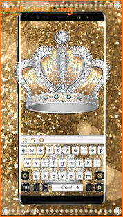 Glitter Diamond Crown Keyboard screenshot