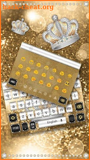 Glitter Diamond Crown Keyboard screenshot