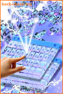 Glitter Diamond Keyboard screenshot