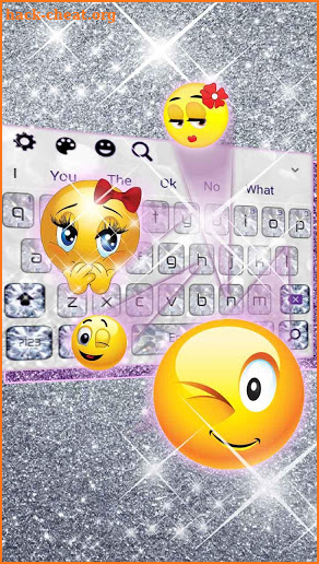 Glitter Diamonds Keyboard screenshot
