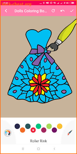 Glitter dress coloring book for Girls screenshot