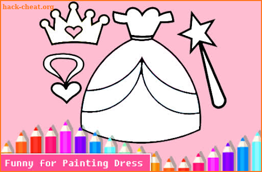 Glitter Dress up for Little Princess Coloring Book screenshot