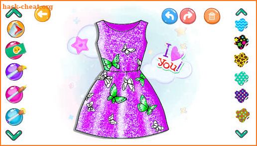 Glitter Dresses Coloring Book and Drawing pages screenshot