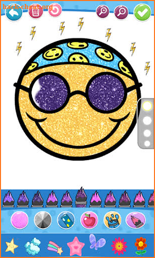 Glitter Emoji Coloring And Drawing screenshot