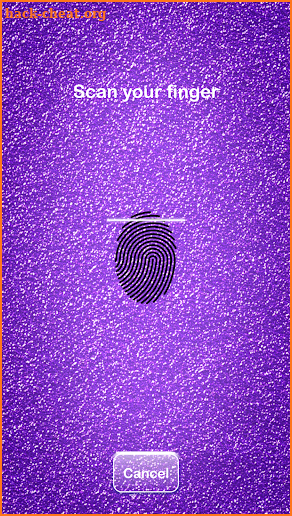 Glitter Fingerprint Lock Screen screenshot