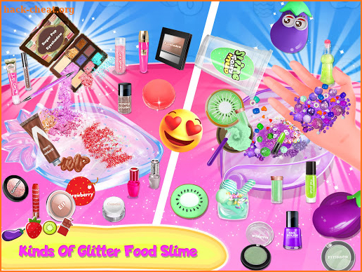 Glitter Food Makeup Slime - Kitchen Fun screenshot