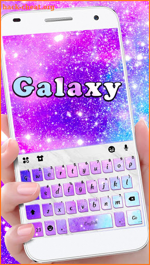 Glitter Galaxy Sky Keyboard Theme screenshot